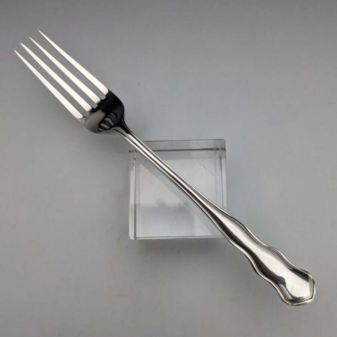 British Antique Silver Plated Crisling Cutlery Set in Case WILLIAM ADAMS